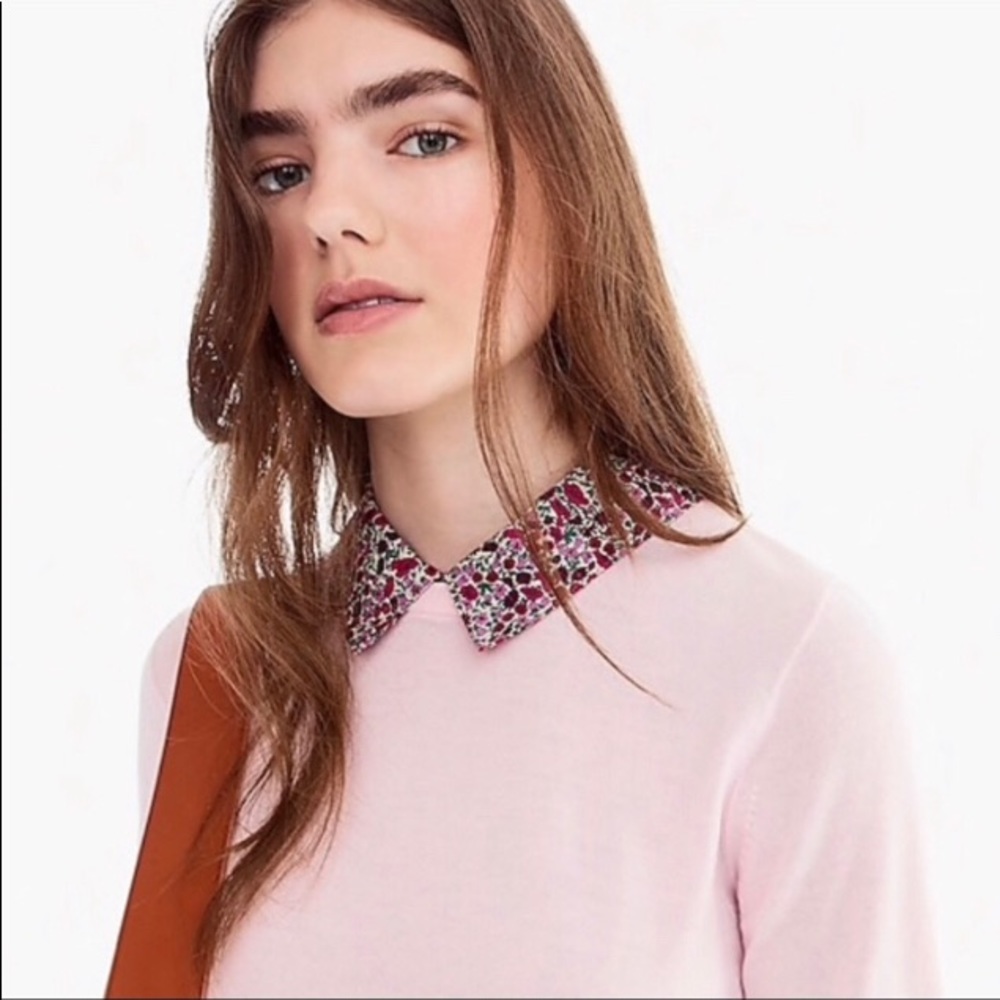J. Crew Liberty London Collared Tippi Wool Sweater